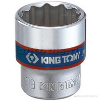 Головка торцевая стандартная двенадцатигранная 3/8, 10 мм KING TONY 333010M